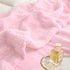 Florida Sherpa Flannel Blanket For All Season Warm and Super Soft For Double Bed 300 GSM - Pink