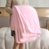 Florida Sherpa Flannel Blanket For All Season Warm and Super Soft For Double Bed 300 GSM - Pink