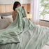 Florida Sherpa Flannel Blanket For All Season Warm and Super Soft For Double Bed 300 GSM - Green