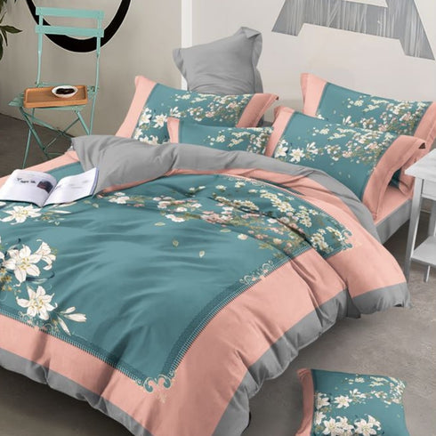 Roman Collection King Size Bed Sheet Set with Pillow Covers for Double Bed by Florida