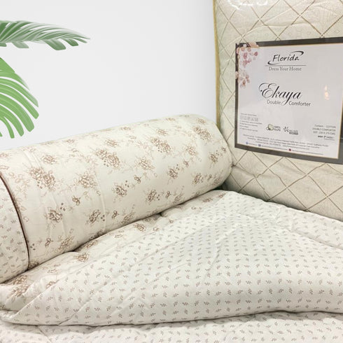 Ekaya 100% Cotton King Size Reversible Comforter for Double Bed
