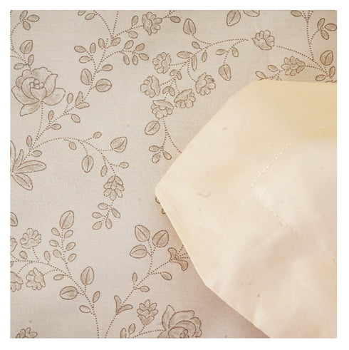 Smooth Art King Size 100% Cotton Bedsheet Set with 4 Pillow Covers by Florida