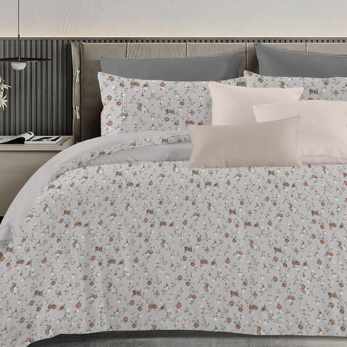 Florida's Ameralia 100% Pure Cotton King Size Bed Sheet Set with Pillow Covers