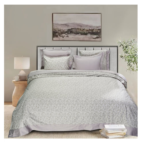 Smooth Art King Size 100% Cotton Bedsheet Set with 4 Pillow Covers by Florida