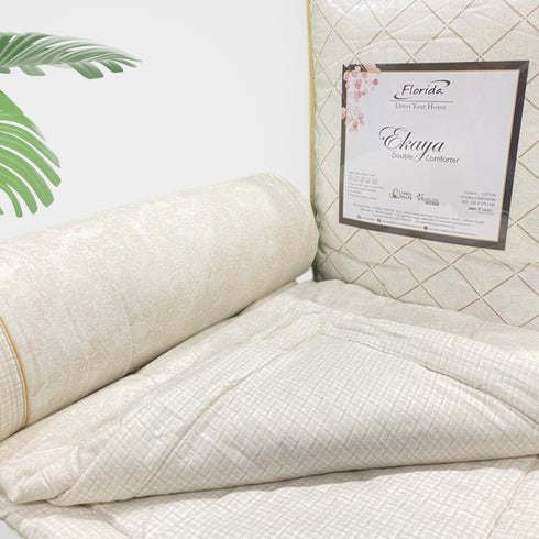 Ekaya 100% Cotton King Size Reversible Comforter for Double Bed