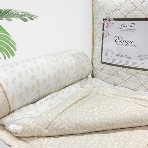Ekaya 100% Cotton King Size Reversible Comforter for Double Bed