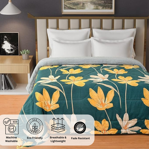 Reeva by Florida Microfibre All Season 150 GSM Reversible Double Comforter