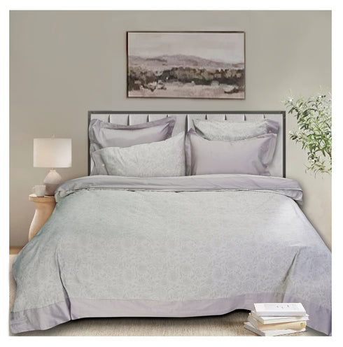 Smooth Art King Size 100% Cotton Bedsheet Set with 4 Pillow Covers by Florida