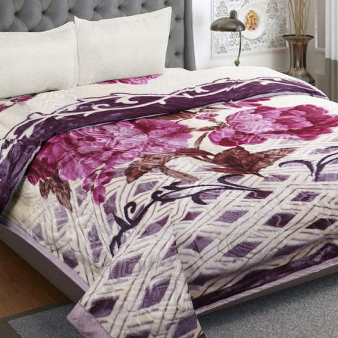 Yen 2 Ply Mink Single Bed Blanket for Heavy Winter