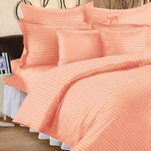 Plum Fitted 100% Cotton King Size Bedsheet Set with Pillow Covers by Florida