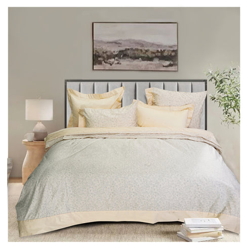 Smooth Art King Size 100% Cotton Bedsheet Set with 4 Pillow Covers by Florida