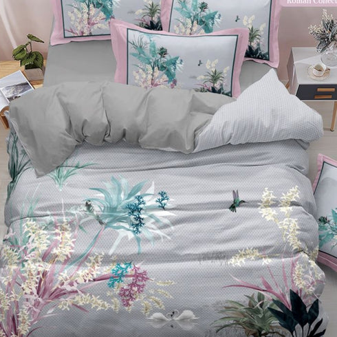 Roman Collection King Size Bed Sheet Set with Pillow Covers for Double Bed by Florida