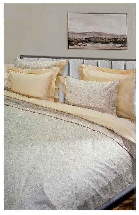 Smooth Art King Size 100% Cotton Bedsheet Set with 4 Pillow Covers by Florida