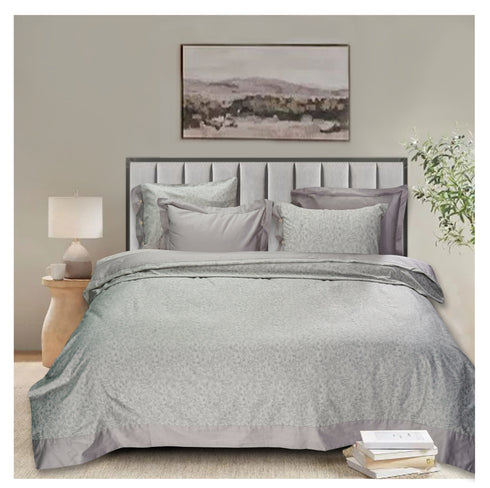 Smooth Art King Size 100% Cotton Bedsheet Set with 4 Pillow Covers by Florida