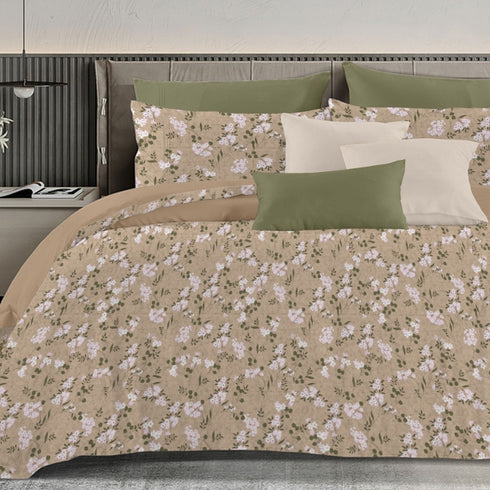 Florida's Ameralia 100% Pure Cotton King Size Bed Sheet Set with Pillow Covers