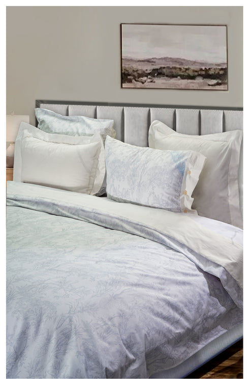 Smooth Art King Size 100% Cotton Bedsheet Set with 4 Pillow Covers by Florida