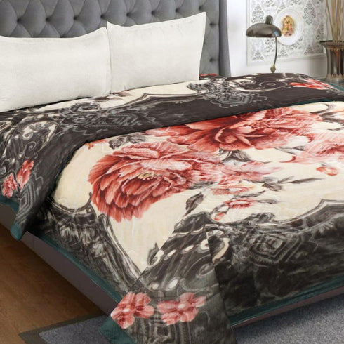 Yen 2 Ply Mink Single Bed Blanket for Heavy Winter