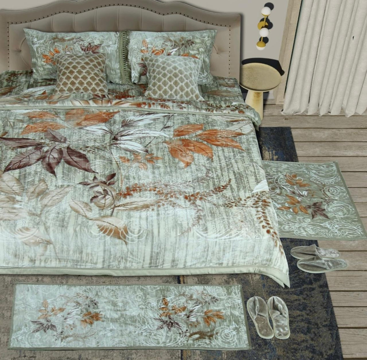 Harmony 10 Piece Mink Blanket Set for Winter Perfect for Wedding