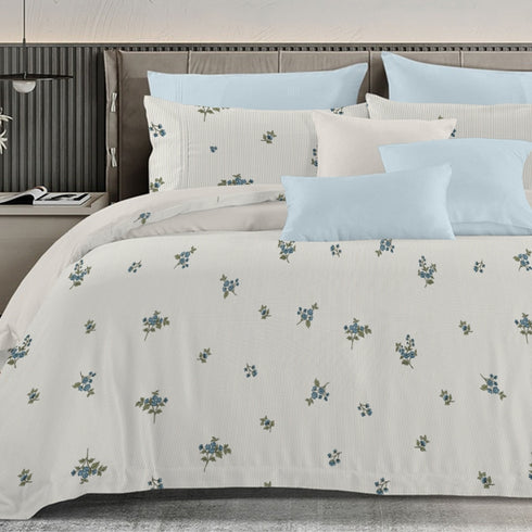 Florida's Ameralia 100% Pure Cotton King Size Bed Sheet Set with Pillow Covers