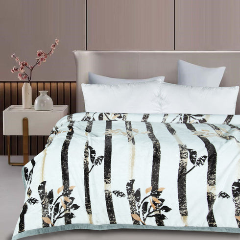 Poland Super Soft Flannel Single & Double bed AC Blanket for Summer