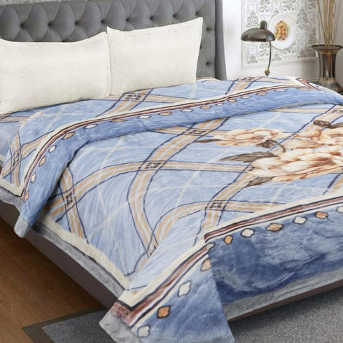 Yen 2 Ply Mink Single Bed Blanket for Heavy Winter