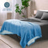 Florida Sherpa Flannel Blanket For All Season Warm and Super Soft For Double Bed 300 GSM - Blue