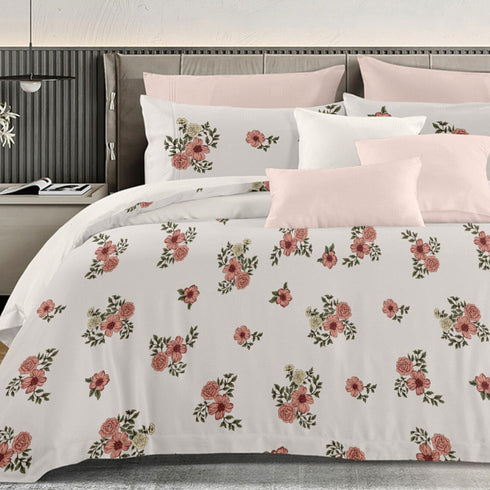 Florida's Ameralia 100% Pure Cotton King Size Bed Sheet Set with Pillow Covers