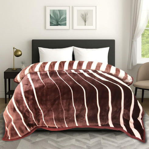Ashley by Florida Super Soft Double Bed Mink Blanket for Winter