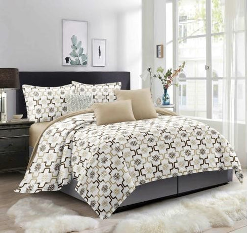 Florida Alaska Double Bed Imported bedsheet Set with Pillow Covers