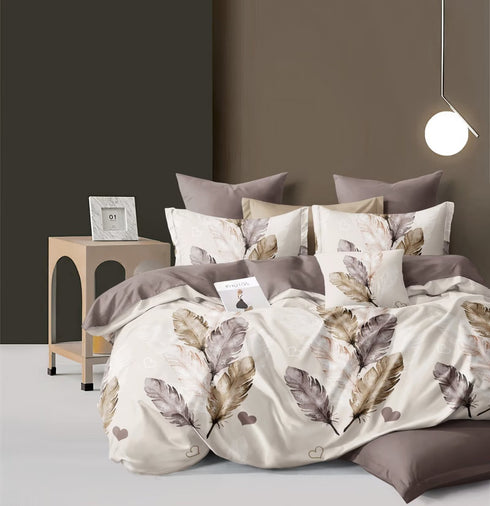 Florida Alaska Double Bed Imported bedsheet Set with Pillow Covers