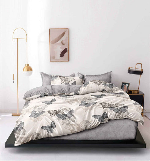 Florida Alaska Double Bed Imported bedsheet Set with Pillow Covers