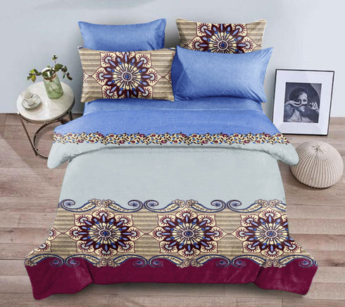 Aroma Super Cotton Bedsheet Set with Pillow Covers by Florida