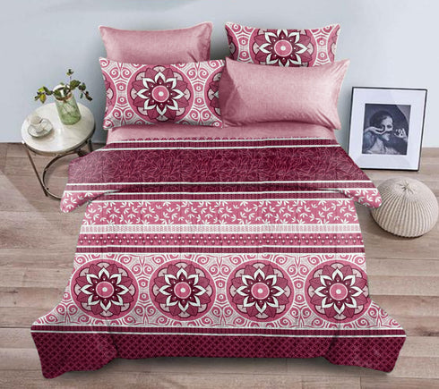 Aroma Super Cotton Bedsheet Set with Pillow Covers by Florida