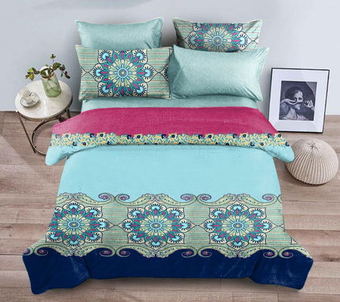 Aroma Super Cotton Bedsheet Set with Pillow Covers by Florida