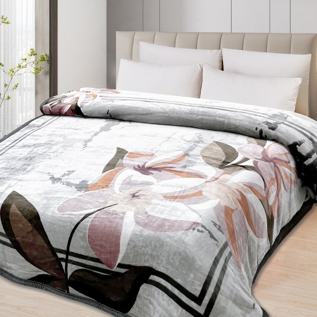 Ashley by Florida Super Soft Double Bed Mink Blanket for Winter