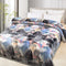 Athens Two Ply Digital Printed Cloudy Mink Single Bed Blanket for Heavy Winter