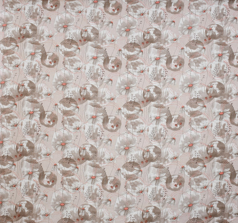 Florida Double Bed King Size Cotton Bedsheet with 2 Pillow Cover - Beige