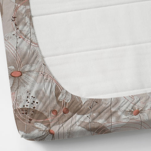 Florida Double Bed King Size Cotton Bedsheet with 2 Pillow Cover - Beige