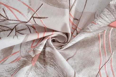 Florida Double Bed King Size Cotton Bedsheet with 2 Pillow Cover - Beige