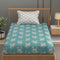 Florida Double Bed King Size Cotton Bedsheet with 2 Pillow Cover - Blue