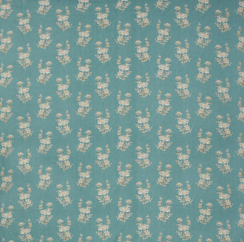 Florida Double Bed King Size Cotton Bedsheet with 2 Pillow Cover - Blue