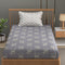 Florida Double Bed King Size Cotton Bedsheet with 2 Pillow Cover - Dark Grey