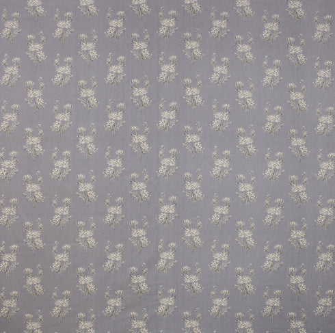 Florida Double Bed King Size Cotton Bedsheet with 2 Pillow Cover - Dark Grey