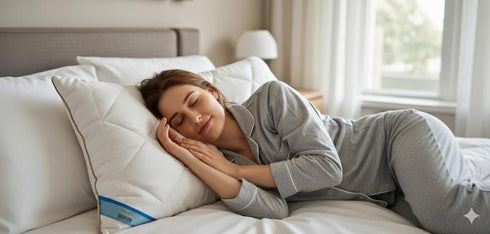 Big Pillow for Bed - Super Soft Fluffy Sleeping Big Size Pillow (57x92cms)