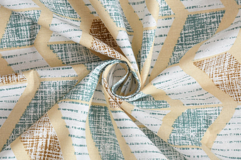 Florida Double Bed King Size Cotton Bedsheet with 2 Pillow Cover - Multicolor