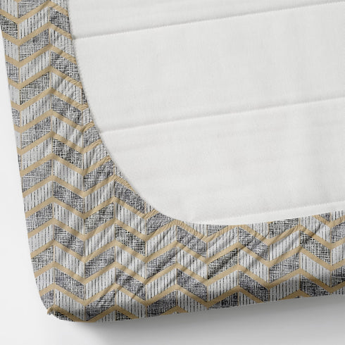 Florida Double Bed King Size Cotton Bedsheet with 2 Pillow Cover - Grey 02