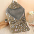 Florida All Season Hooded Baby Blanket Swaddler Wrapper Flannel Soft and Comfortable for New Born Baby Girls and Boys - Brown