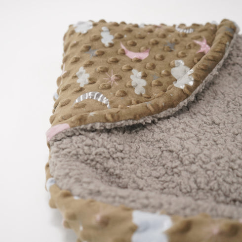 Florida All Season Hooded Baby Blanket Swaddler Wrapper Flannel Soft and Comfortable for New Born Baby Girls and Boys - Brown