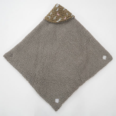 Florida All Season Hooded Baby Blanket Swaddler Wrapper Flannel Soft and Comfortable for New Born Baby Girls and Boys - Brown