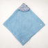 Florida All Season Hooded Baby Blanket Swaddler Wrapper Flannel Soft and Comfortable for New Born Baby Girls and Boys - Sky Blue